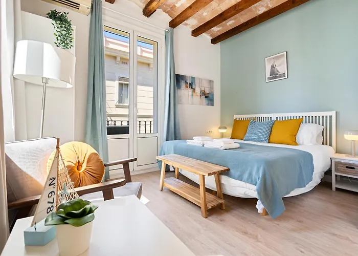 Апартаменты Barceloneta 32